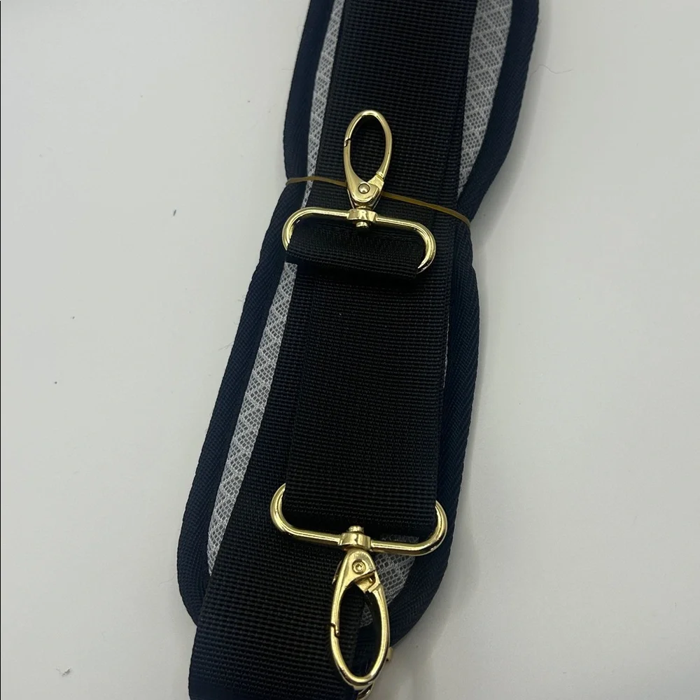 Universal Black Adjustable padded Shoulder Strap gold hardware replacement